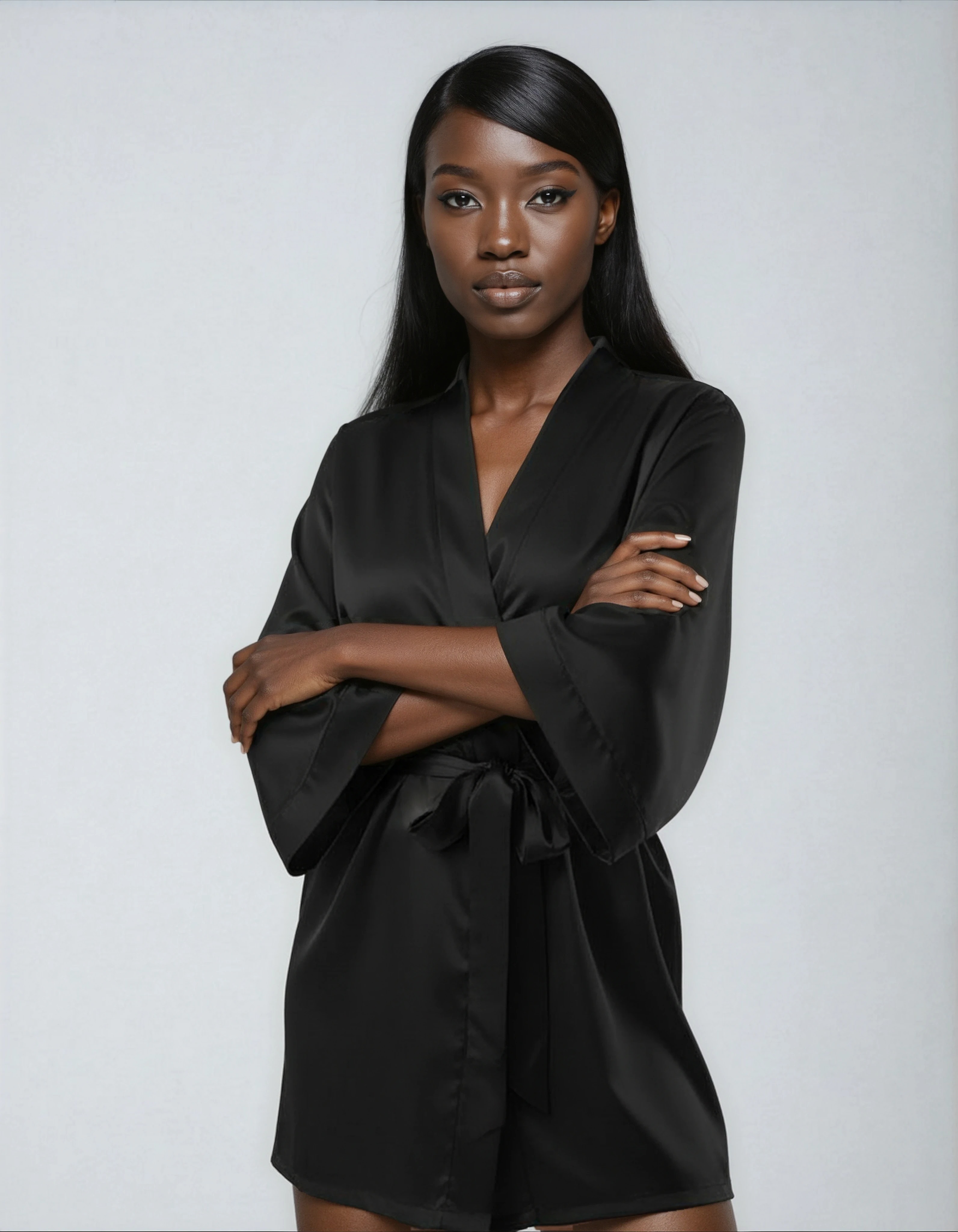 Comfit® - Luksuriøs satin-kimono