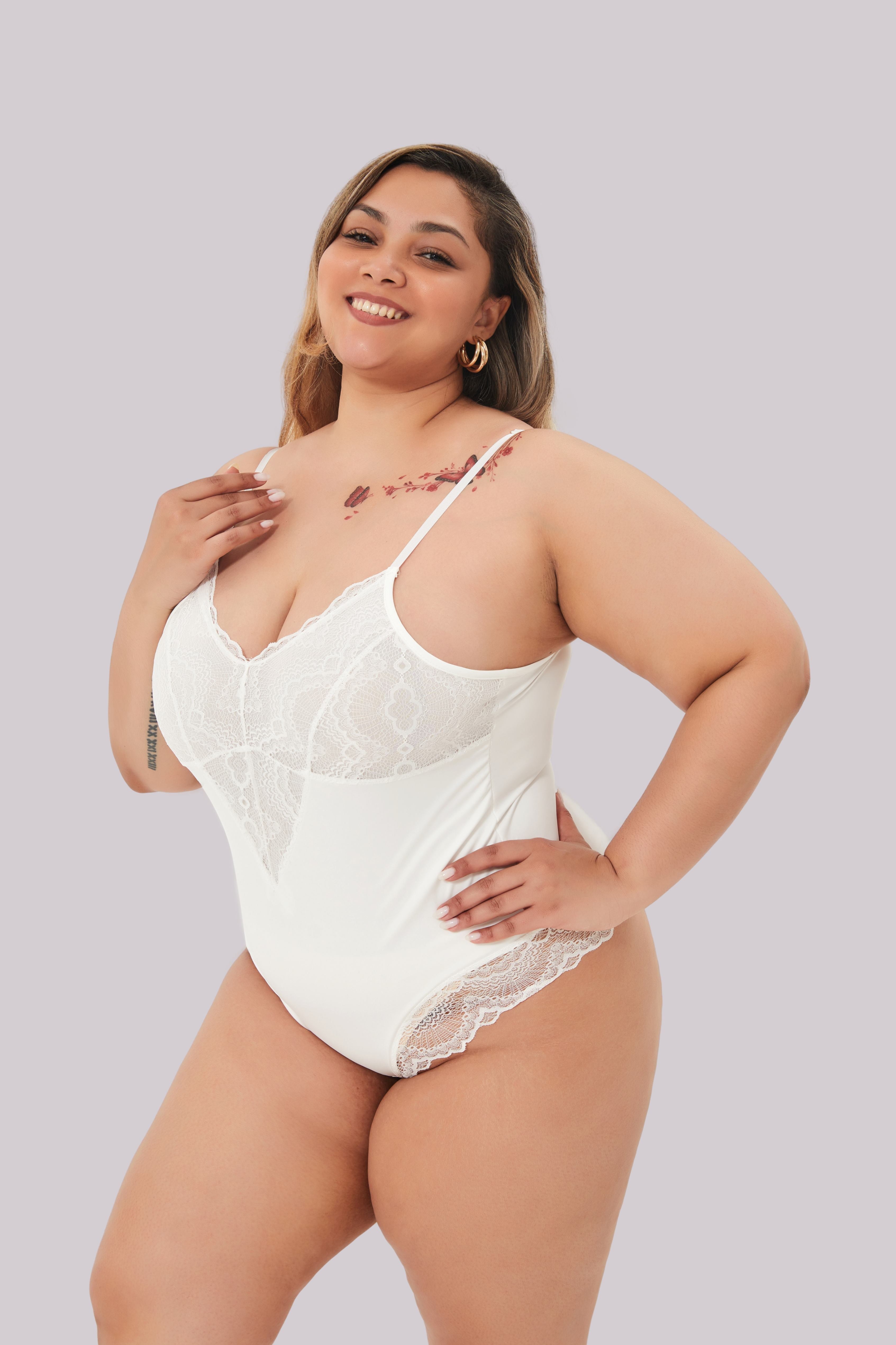 Comfit™ Rosaline - Shapewear Bodysuit med blonder